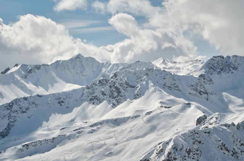 cold glacier snow landscape